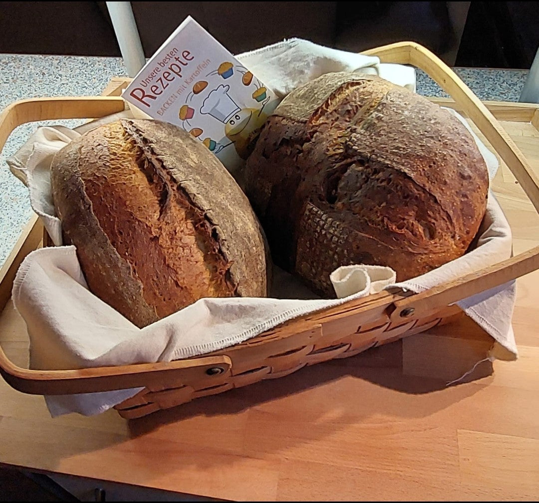 Weiches, fluffiges Kartoffel-Bauer Brot.